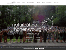 Tablet Screenshot of naturbuehne.de